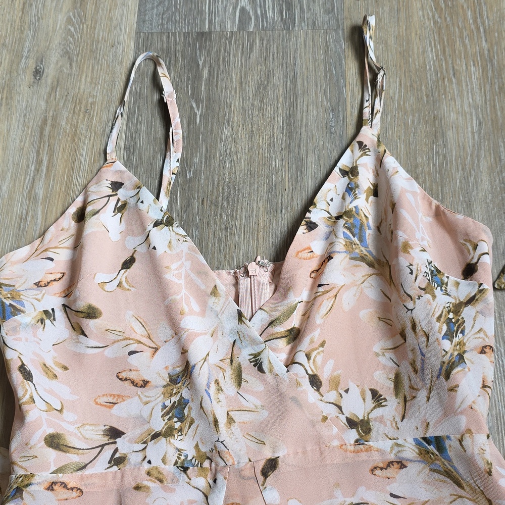 Secret + Saints Floral Ruffle Mini Dress with Tie Waist - Picture 3 of 15